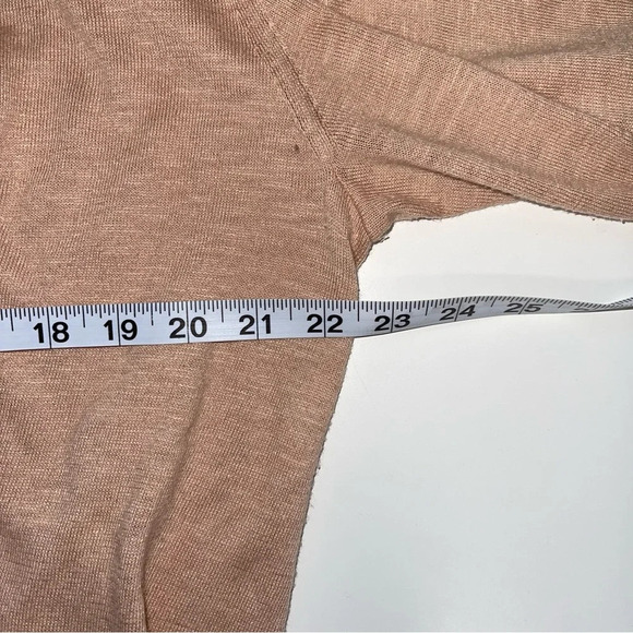 Banana Republic Factory Tan Rib Open Front Waterfall Cardigan Large Women’s - Picture 6 of 10